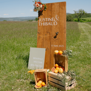 Porte en bois personnalisée