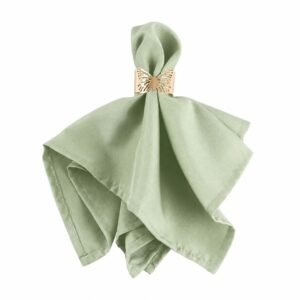 Serviette en tissu verte