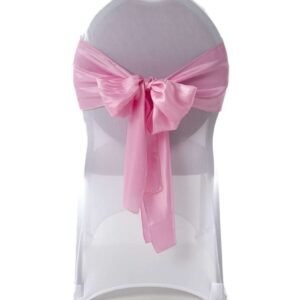 Noeuds de chaise satin rose