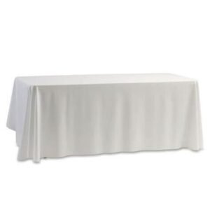Nappe rectangle en tissu blanc 4,5m x 225cm