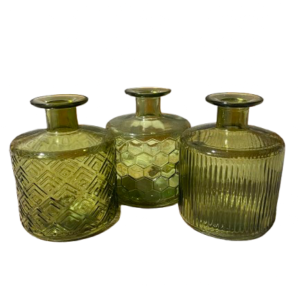 Ensemble de vases vert