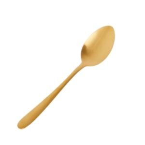 Couvert - cuillère à gâteau ronde « Doré »