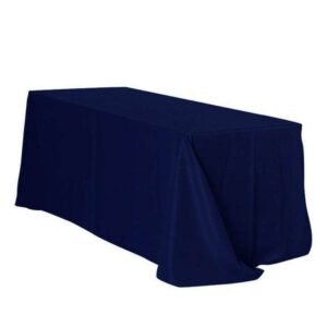 Nappe rectangle en tissu bleu 300cm x 175cm