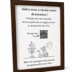 Cadre en bois foncé
